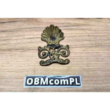 ORNAMENT MOSIĘŻNY 45x73 Dekor Ozdobny Mosiądz Patyna Retro Vintage Antyk