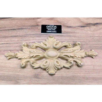 DEKOR Ażurowy 90x210 mm Ornament Ozdobny Dekoracyjny z Pyłu Drzewnego DIY