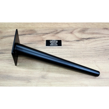NÓŻKA Meblowa 230 mm Metalowa Skośna do Szafki Sofy Mebli Noga CZARNY MAT