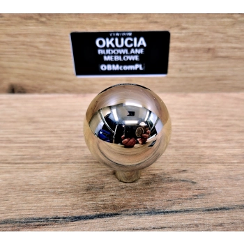 GAŁKA Meblowa 33 mm Kula Okrągła Rączka Ball Uchwyt Szafki ZŁOTY Połysk