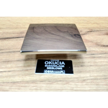 GAŁKA Meblowa 80x80 mm Kwadratowa Rączka Wave Uchwyt Szafki CHROM Połysk