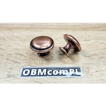 GAŁKA Meblowa 30 mm GINO Retro Vintage Antyk Rączka Uchwyt Stara Miedź