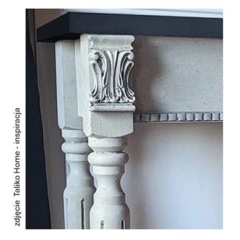 KAPITEL Liść Akantu 58x100mm DEKOR Ozdobny Ornament Pył Drzewny do Mebli
