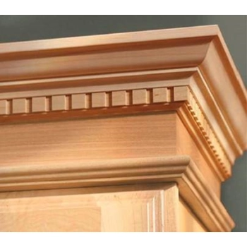 GZYMS Drewniany Bukowy Ozdobny Ząbkowany Modylion 69x69mm 1200mm 0281