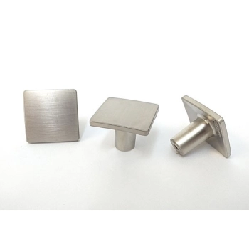 GAŁKA Meblowa 32x32 mm Kwadratowa Rączka Wave Uchwyt Szafki NIKIEL