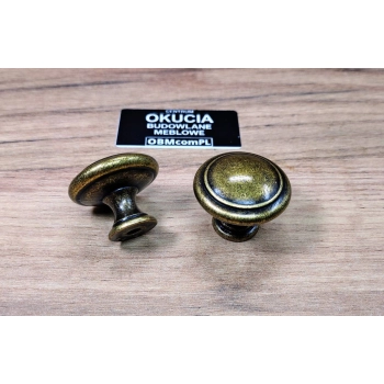 GAŁKA Meblowa 30 mm ENZO Retro Vintage Antyk Rączka Uchwyt STARY Mosiądz