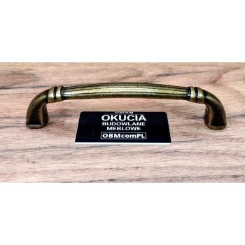 UCHWYT Meblowy RIGADIN 110x24 Retro Vintage Klasyczny Stary MOSIĄDZ L-96 mm