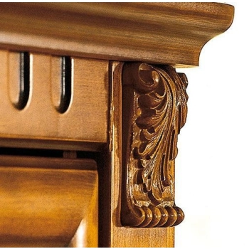 KAPITEL Akant Pył Drzewny Ozdobny 57x77mm Ornament Dekor do Mebli DIY