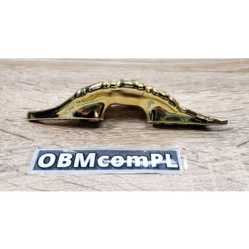 UCHWYT Meblowy DAPHNE 108x36 Retro Rączka ZŁOTY L-32 mm LIŚĆ LEWY
