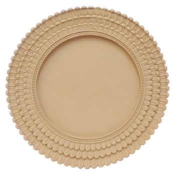 DEKOR fi 240mm Okrągła Ramka Ornament Ozdobny z Pyłu Drzewnego DIY