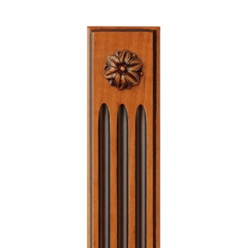 DEKOR Rozeta 40x10 Ornament Ozdobny Kwiat Dekoracyjny z Pyłu Drzewnego