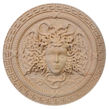 DEKOR fi 570 mm Okrągła Rozeta Ornament Ozdobny MEDUZA Pył Drzewny VERSACE