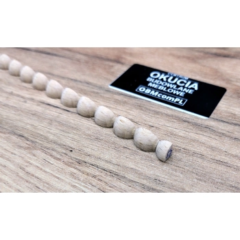 Listwa Drewniana Bukowa Ćwierćwałek 5x5mm 1000mm Ozdobna Meble 0023Q