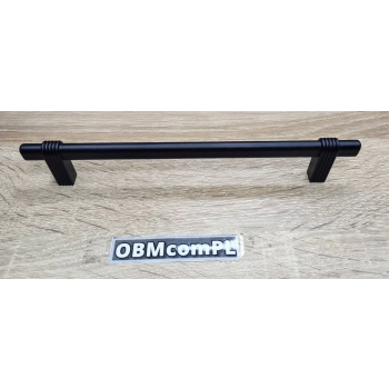 UCHWYT Meblowy 198x10 mm Ryflowany Reling Rączka Strato CZARNY MAT L-160