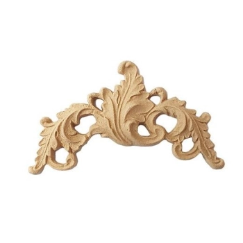 DEKOR 147x98 mm Ornament Ozdobny Dekoracyjny Narożnik z Pyłu Drzewnego DIY