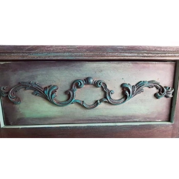 DEKOR 330x60 mm Ornament Ozdobny Dekoracyjny Ażurowy z Pyłu Drzewnego DIY