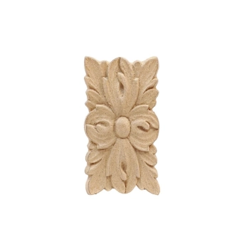DEKOR 43x75 mm Prostokąt Ornament Ozdobny Dekoracyjny z Pyłu Drzewnego DIY