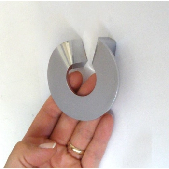 UCHWYT Meblowy 75 mm Owal Rączka Szafki Szuflady CHROM POŁYSK L-32