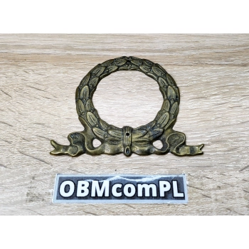 ORNAMENT MOSIĘŻNY 89x73 mm Dekor Okrągła Rozeta Ozdobna Retro Vintage Antyk