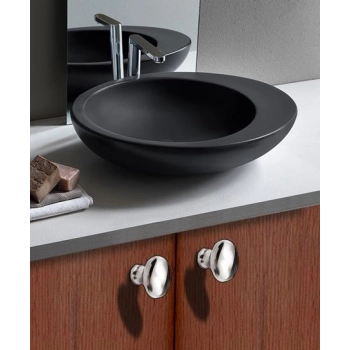 GAŁKA Meblowa 35x23mm Rączka Jajko Pool Uchwyt Frontów Szafki CHROM POŁYSK