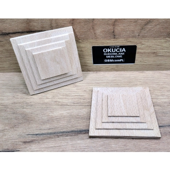 DEKOR Drewniany 60 mm Ornament Ozdobny Dekoracyjny Pilaster Drewno BUK