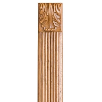 KAPITEL Liść Akantu 47x70mm DEKOR Ozdobny Ornament Pył Drzewny do Mebli