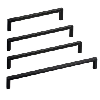 UCHWYT Meblowy 168x8 mm Rączka BASIC Szafki Minimalizm CZARNY MAT L-160