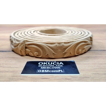 DEKOR Listwa w Rolce 2150x20 mm do Frontów Ozdobne Kwiaty z Pyłu Drzewnego
