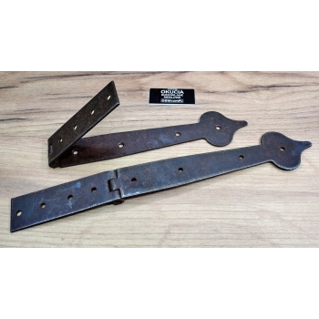 ZAWIAS Meblowy 280x45 mm do Skrzyń Kufrów Klap Retro Antyk STARE ŻELAZO