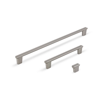 UCHWYT Meblowy Relingowy 337x11 RIVA Ryflowany Modern Szary TITANIUM L-320