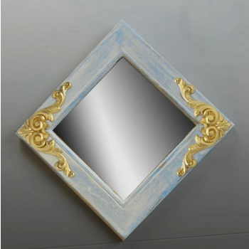 DEKOR 180x107 mm Ornament Ozdobny Dekoracyjny Narożnik z Pyłu Drzewnego DIY