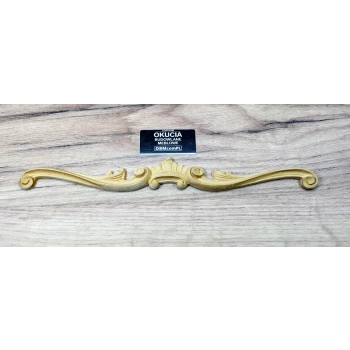 DEKOR 250x30 mm Ornament Ozdobny Dekoracyjny Korona z Pyłu Drzewnego DIY