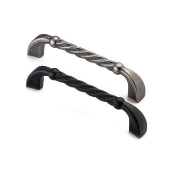 UCHWYT Meblowy 150x15 mm Rączka Szafki Rope Retro Antyk STARA STAL L-128